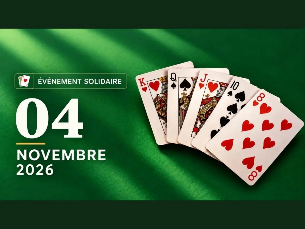 Soirée bridge et huîtres du 4 novembre 2026 au Golf du Sart, événement solidaire au profit de Befoza